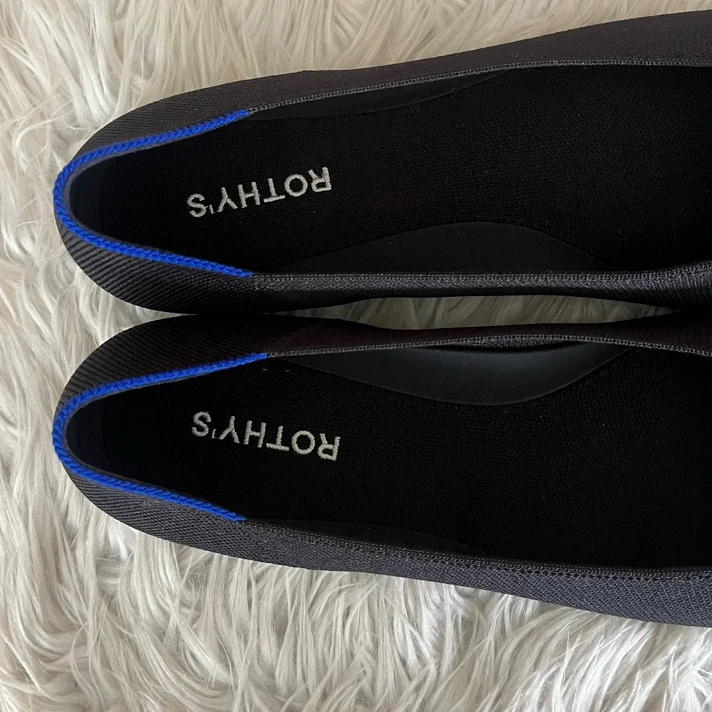 {Rothy's} The Ballet Flat with Bow in Black - Womens 13